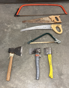 (4) Saws & (3) Hatchets