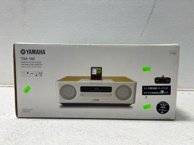 (1) Yamaha TSX-130 Desktop Audio System- Made for IPod