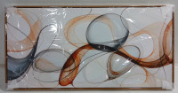 (1) A Touch of Sophistication - Modern Abstract Canvas - 39⅜"x19½" - 4