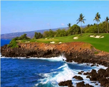 (2) Ocean Front Course Green and Hole on Maui Hawaii & Coastal Bonsai - Paint by Numbers Kits - 15¾"x19¾" -$100 Value