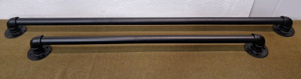 (2) Wrought Iron Handrails, (1) 36" & (1) 45"