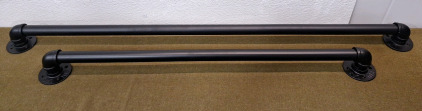 (2) Wrought Iron Handrails, (1) 36" & (1) 45"