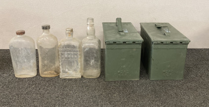 Ammo Cans & Vintage Bottles