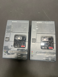 (2) SONY Microcassette-transcriber m-2000- Does Not come with chord