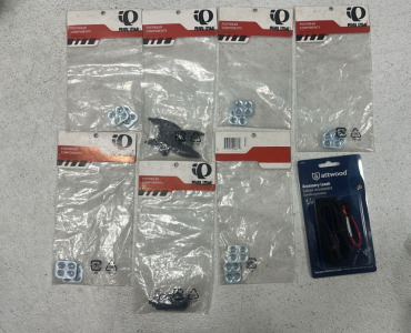 (7) New - Various Bags of Pearl Izumi Bicycle Footwear Components, (1) New - Attwood Kayak Accessory Leash