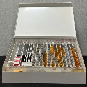 (1) Wagner Brake & Lighting Products Storage Container w/ Lightbulbs & Other Light Accessories