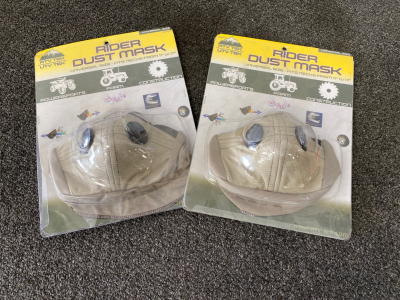 (2) Riders Dust Masks Universal Size