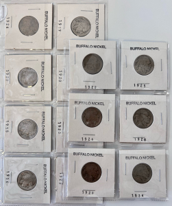 (14) Vintage Buffalo Nickels