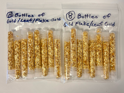 (16) Small Bottles of Golf Leaf/ Flake Gold