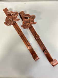 New Brass Bunny Coat Hangers