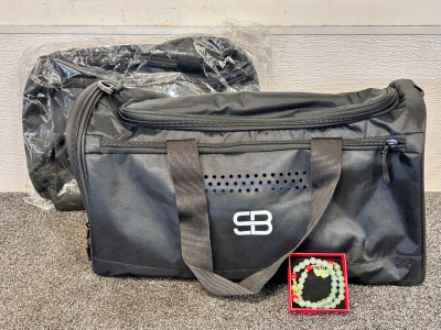 (2) New Solo Bag Gym Bags and Pair Of Bracelets