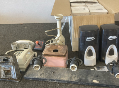 Hand Sanitizor Dispensers, Bathroom Light Fixture, & Small Kitchen Gadgets