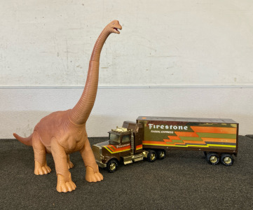 Firestone Truck & Dino Toy