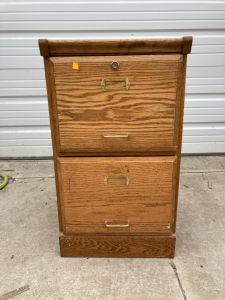 Small Wooden Filing Cabinet