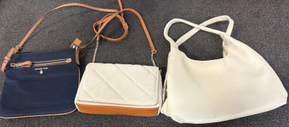 Michael Kros Blue Purse, A New Day Purse, White Purse