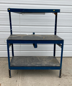 Blue Work Desk