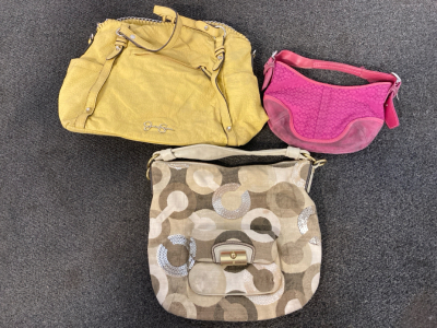 (2) Coach Bags & (1) Jessica Simpson Bag