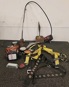 Fall Protection Harness Protection... 2 Ratchet Straps.. Random LED Lights... and More