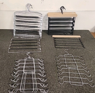 Pant Hangers... (15) ... (4) Stackable Clothes Hangers..