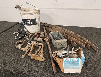 Old Leaf Springs... Valves.. Sprinkler Heads... Nails U Brackets.. and More..