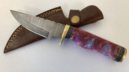 Fixed Blade Damascus Knife