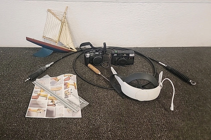 Mini Wooden Sail Boat... Motorcycle Shifting Cable .. Canon Power Shot S3 Camara.. and More....