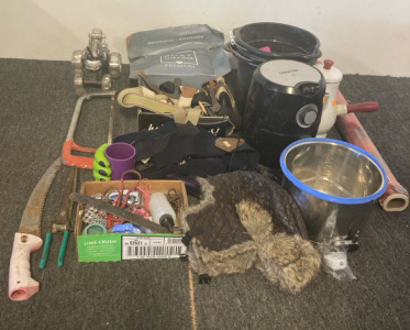 Hat, Straps, Saw, and More