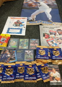 Assorted Sports Card Packs, & Sports Media