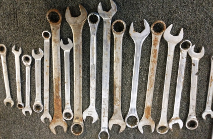 Assorted Wrenches & Sockets