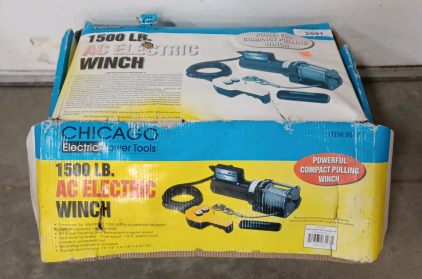 Chicago Electric 1500 lb. AC Electric Winch