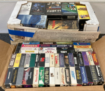 (2) Boxes of VHS&rsquo;s