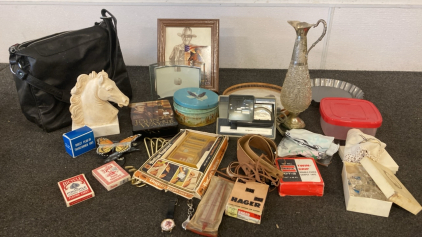 John Wayne Pictures, 15 Movie John Wayne Collection, Purse, Make up Mirror, Home Decor, Button Fastener, Argus 693 Electromatic, Glass Decorative Deer/Unicorns.