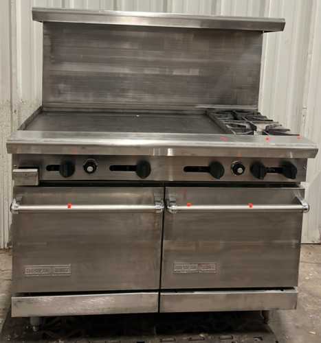 American Range Two Burner Flat Top Griddle 32&rdquo;x4&rsquo;x55&rdquo;