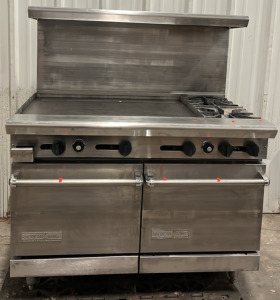 American Range Two Burner Flat Top Griddle 32”x4’x55”