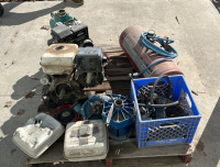 (1) Briggs & Stratton Motor Model: 135232 (1) Honda Motor (1) Portable Sanborn Air Compressor & Much More - 4