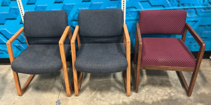 (6) Assorted Waiting Space Chairs