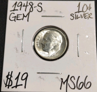 1948-S MS66 Silver Roosevelt Dime