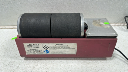 Chicago Electric Dual Drum Rotary Rock Tumbler