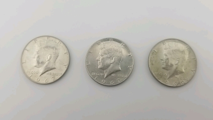 (3) Half Dollar Coins