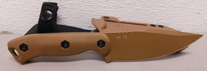 (1) KA-BAR BK-18 Becker Harpoon Fixed Blade Knife w/ Sheath