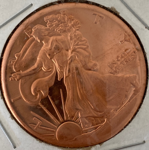 1 Oz Fine Copper Coin