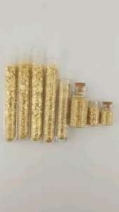 (8) Bottles/Vials of Gold Flakes and Gold Leaves.