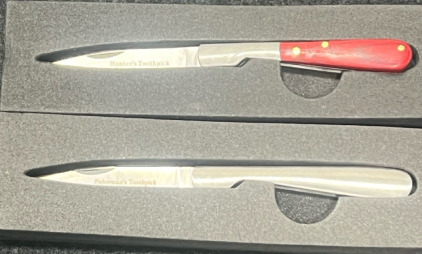 (1) Hunters Toothpick (1) Fishermans Toothpick