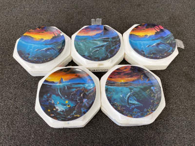 (5) Collectors Plates “The World Beneath The Waves”