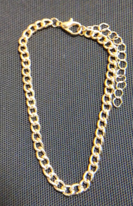 9" 14k Gold Plated Curb Chain Bracelet