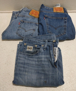 (3) Assorted Sized & Brands of Jeans