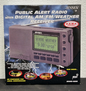 (1) Public Alert Radio w/ Dogital AM/FM Weather Reciever