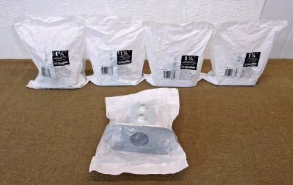 (5) SteelTek 1-1/4" Galvanized Standard Railing Flanges