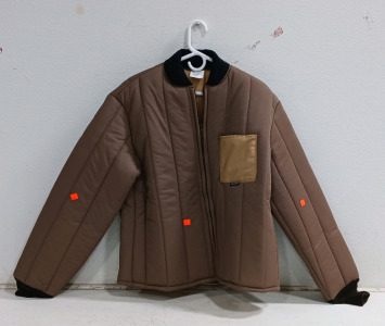 (1) RefrigiWear Brown Quilted Work Jacket - Large