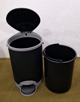 (1) Furry Fusion Dog Waste Bin W/ Scoop, 10" Diameter x 15" Tall - 2